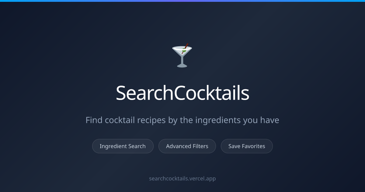 SearchCocktails - Find Cocktail Recipes by Ingredients